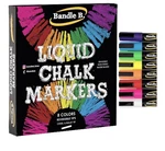 Bandle B. Liquid Chalk Markers 8 Colors Reversible Tips Non-toxic Water-based. Fixed Price $15.88.